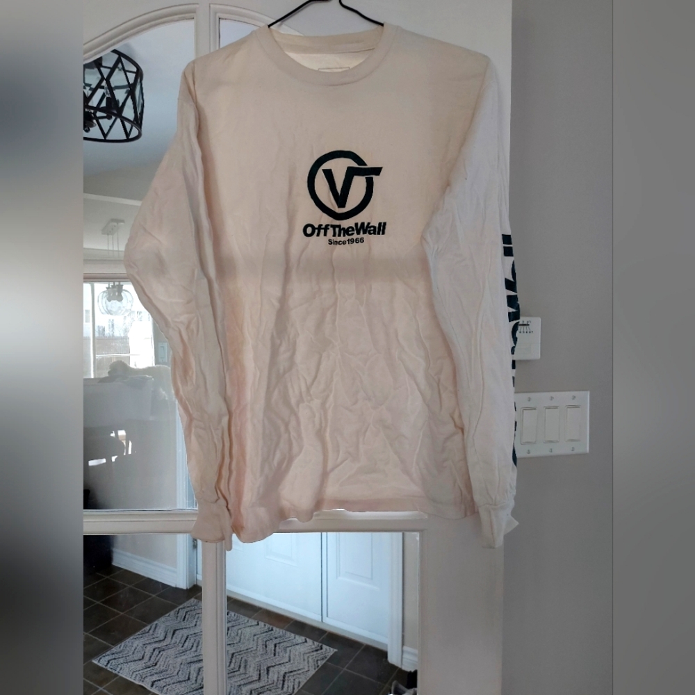 Off The Wall Cream Long Sleeve Shirt